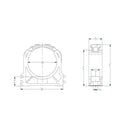 Clamps with closure for rigid PVC pipe