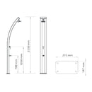 Solar shower with 30L INOX spray.