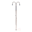 Double shower with flowmeter