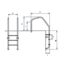 Special arch ladder 3 rungs A316