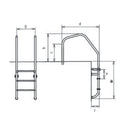 Special arch ladder 4 rungs A316