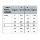 Split ladder 3 rungs A316 electropolished
