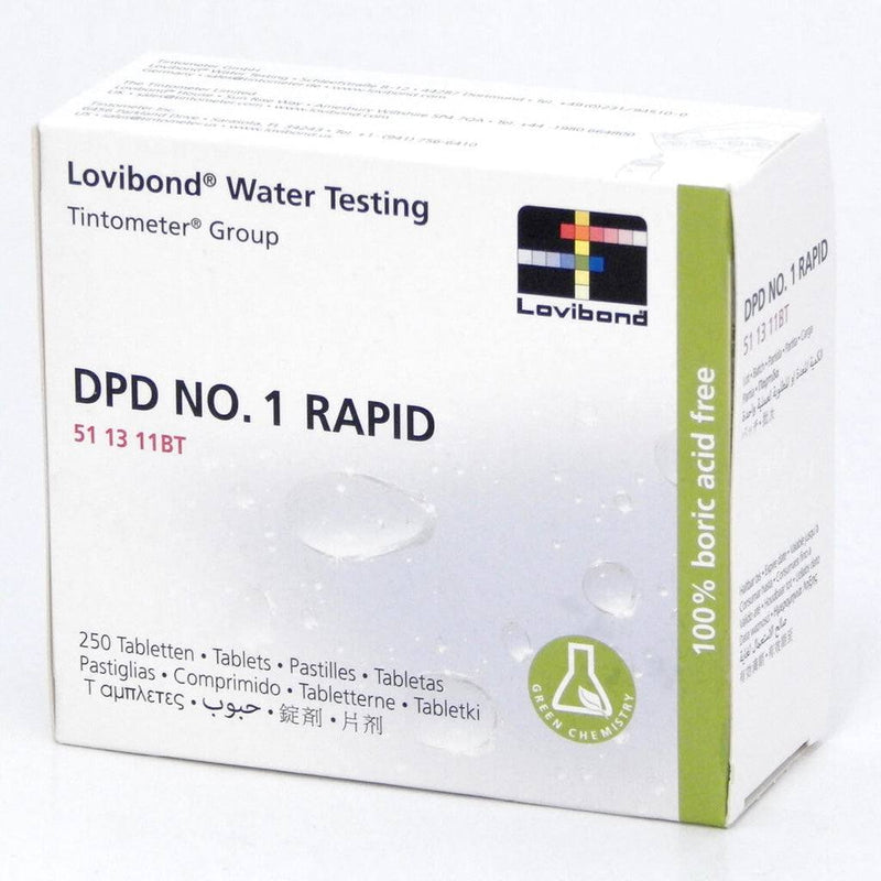 Comprimés rapides DPD 1 (chlore et brome libres)