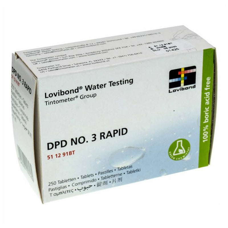 mangel Overskæg dilemma DPD 3 Rapid Tablets (Total Chlorine)