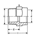 Female/male reduction unions