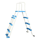 Wood visual oval steel pool 7.30 x 3.60 x 1.20 m