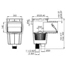 Skimmer de boca estreita para liner